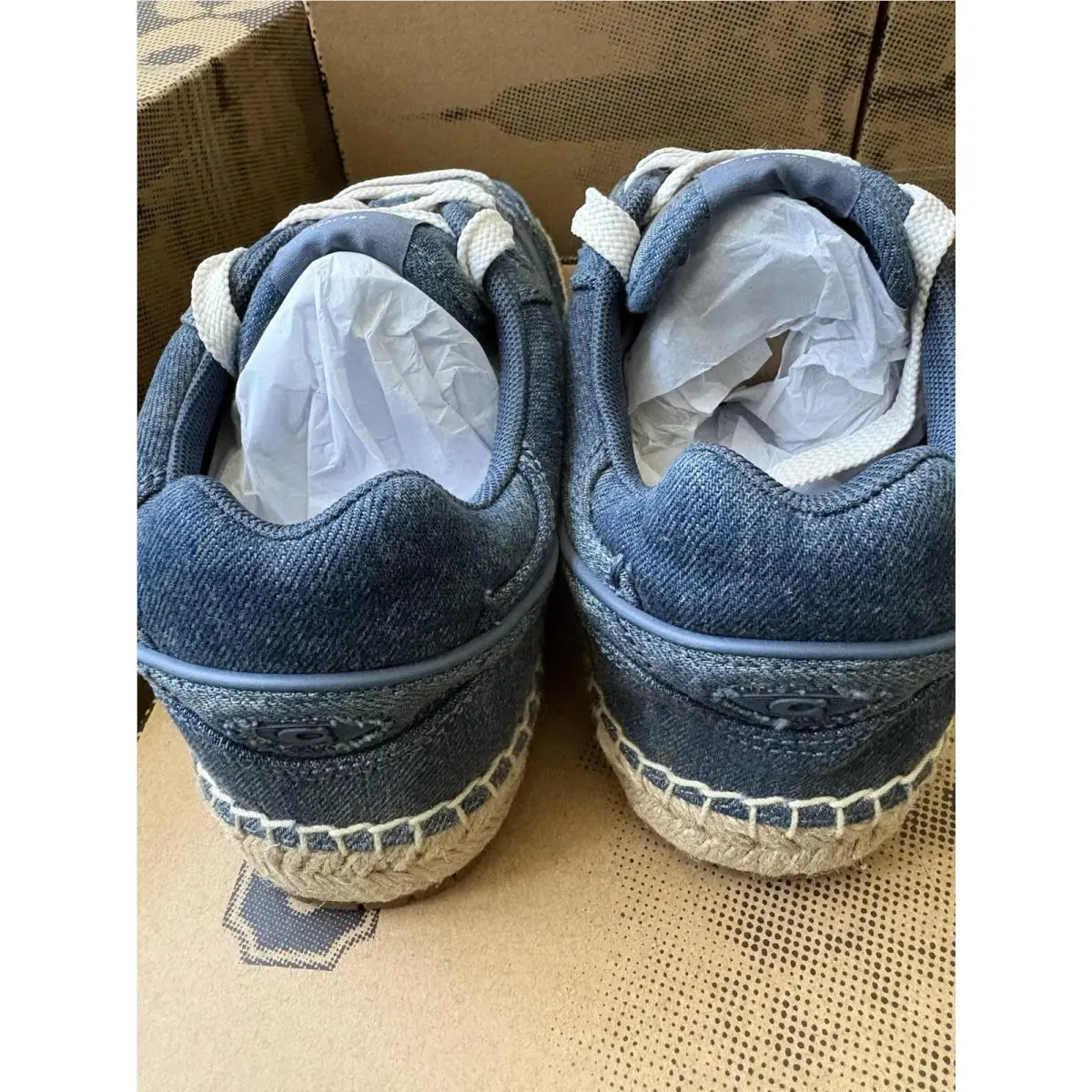 Coach shoes - COACH Soho ESPDRLE Signature - Soho ESPDRLE Signature - CEE49 - Blue (UPC: 0198685141139) 6