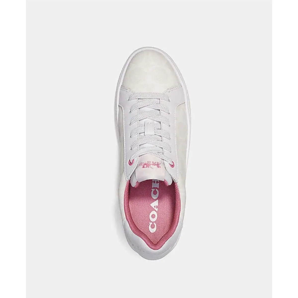 Coach shoes - coach signature clip - signature clip - C3123 - Optic White/Petunia 1