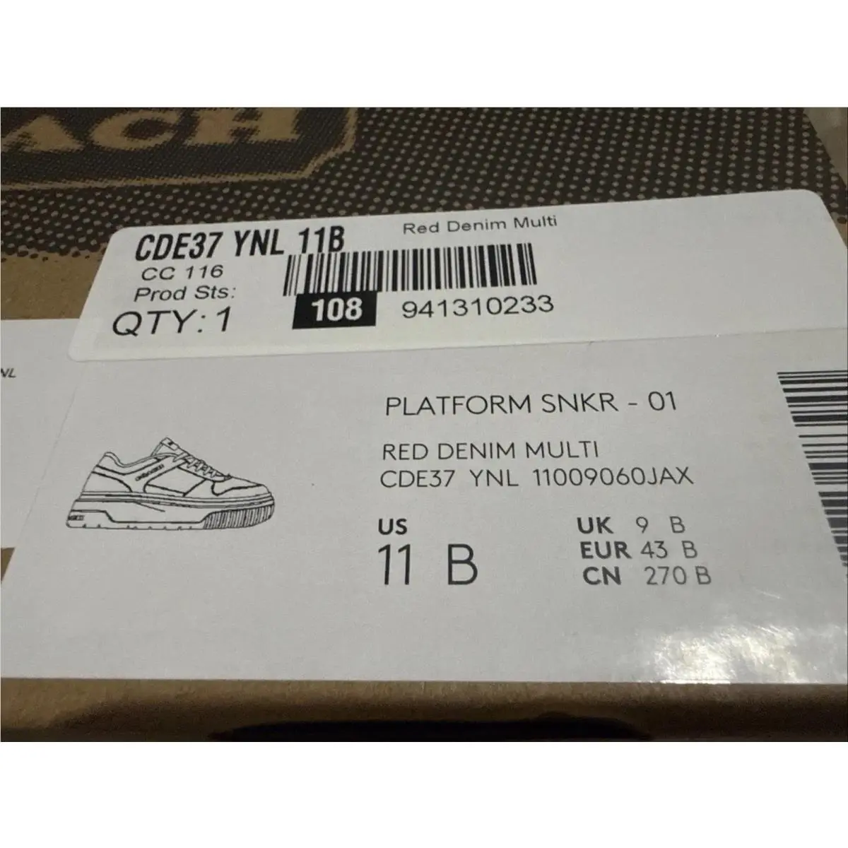 Coach shoes - Coach Monogram Signature - Monogram Signature - CDE37 - Blue 14