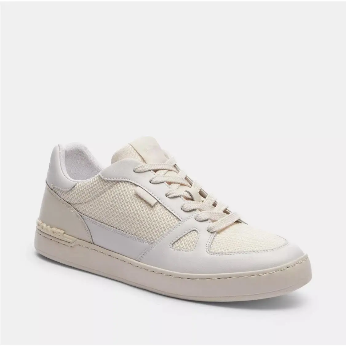 Coach Men’s Clip Mesh Court Sneaker. Size 10D Color Chalk/optic White CR872