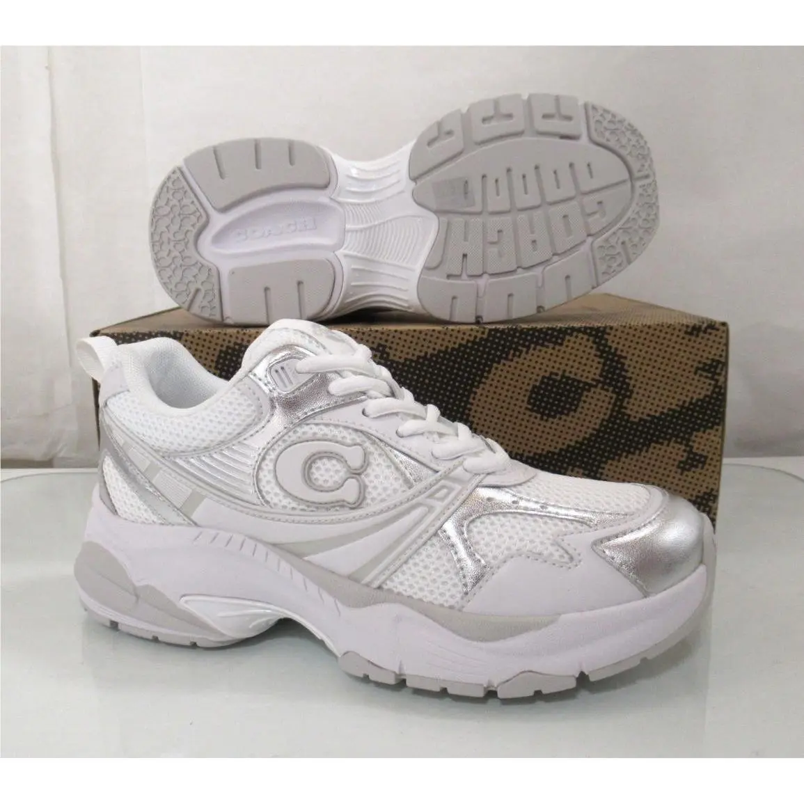Coach shoes - Coach Mesh Sneaker - Mesh Sneaker - CAQ29 - Gray (UPC: 196395759309) 8
