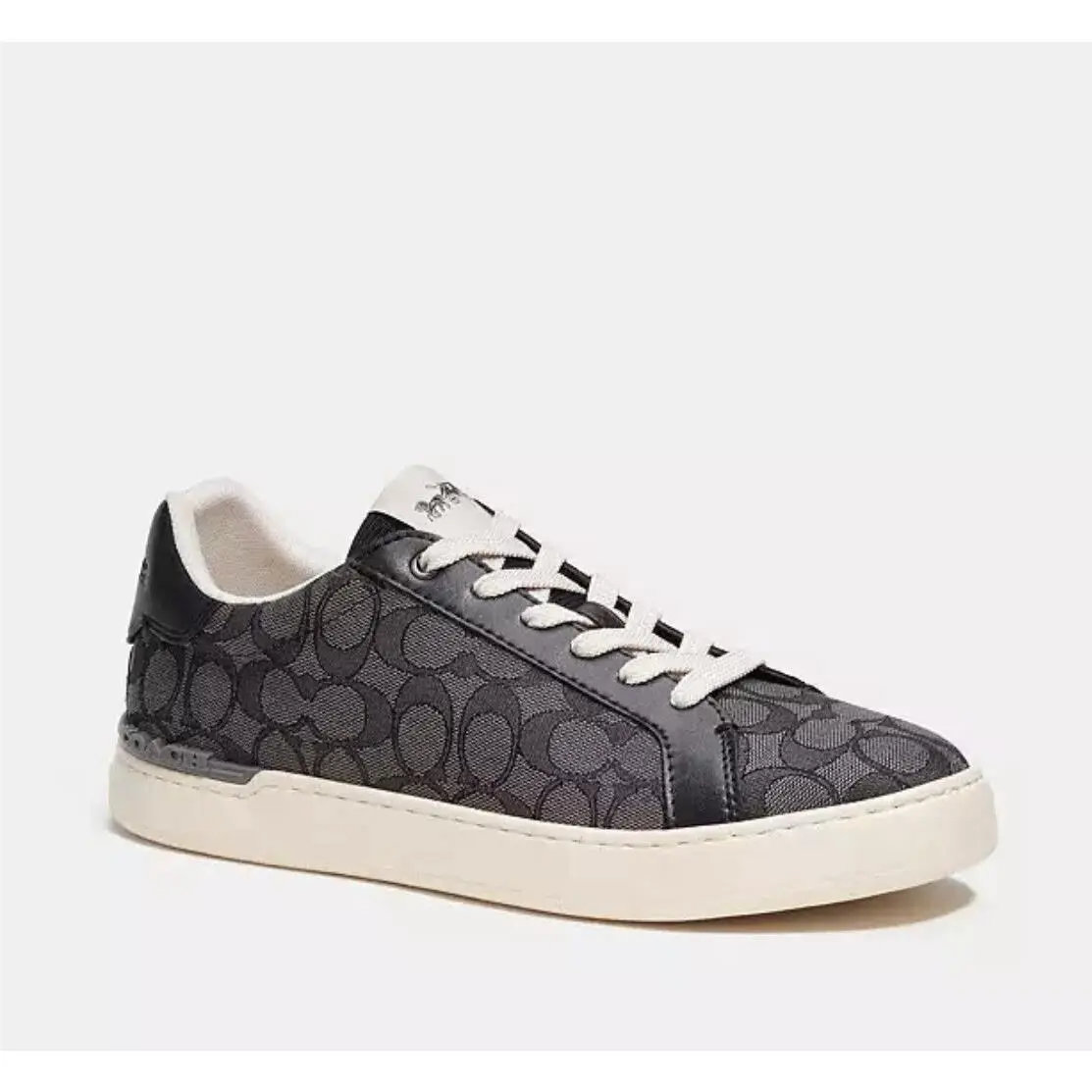 Coach Menclip Low Top Sneaker In Signature Jacquard Size 11.5D Color Black CI077
