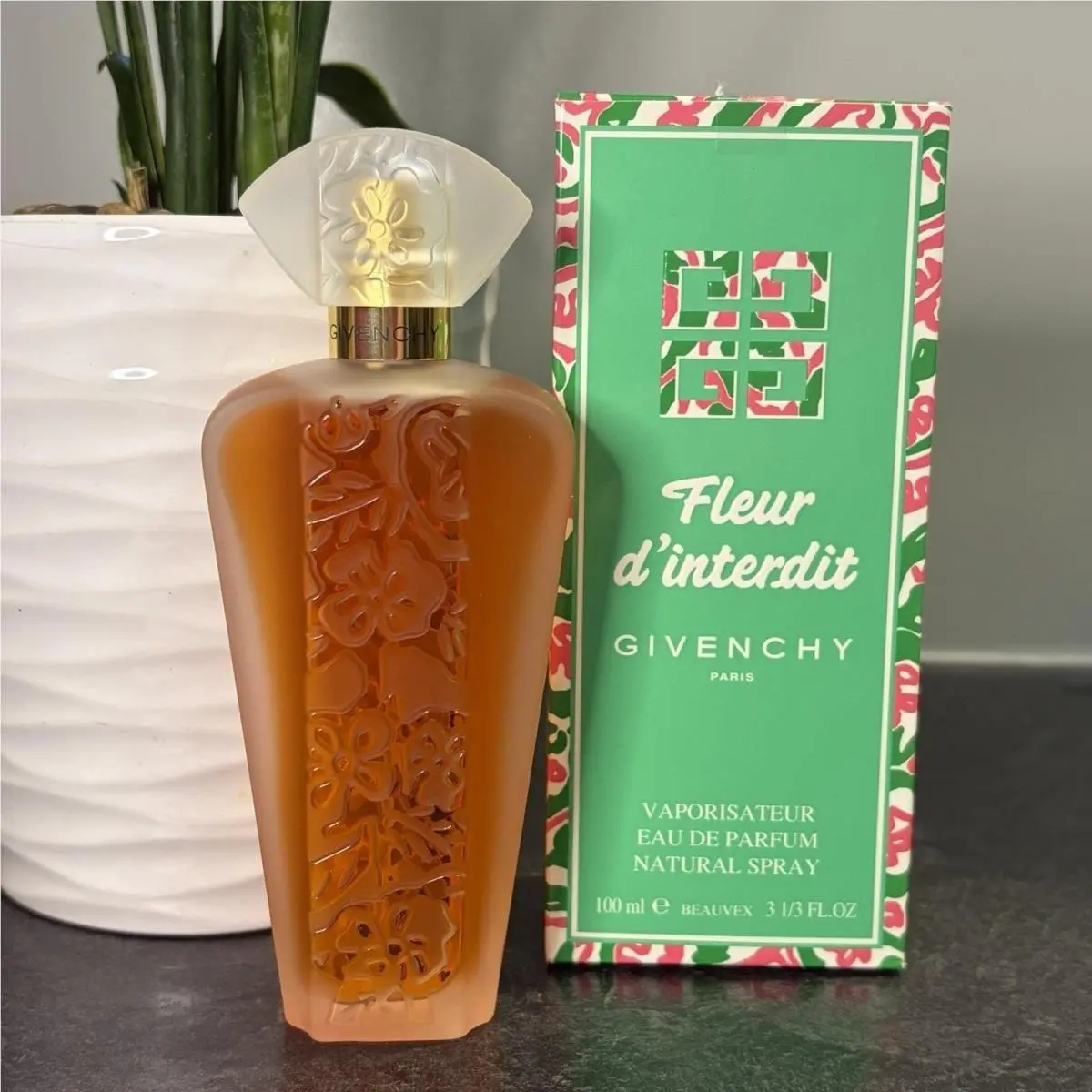 Vintage  Fleur D`interdit Eau de Parfum 100mL 3 1/3 oz Spray Perfume by Givenchy