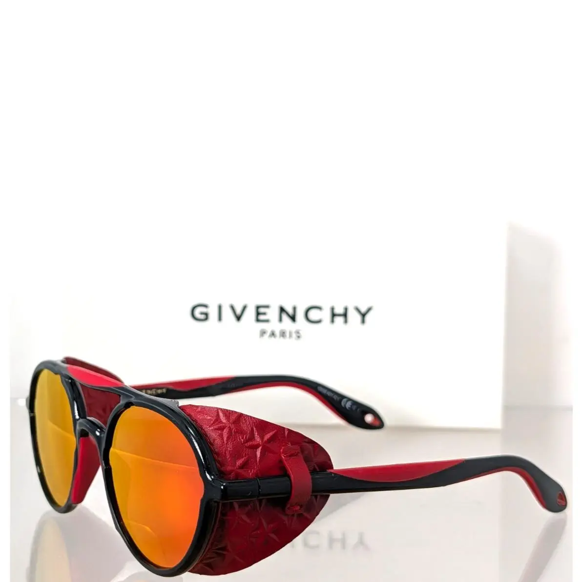 GV 7038/S Sunglasses Tfduz 7038 Black Red Frame by Givenchy