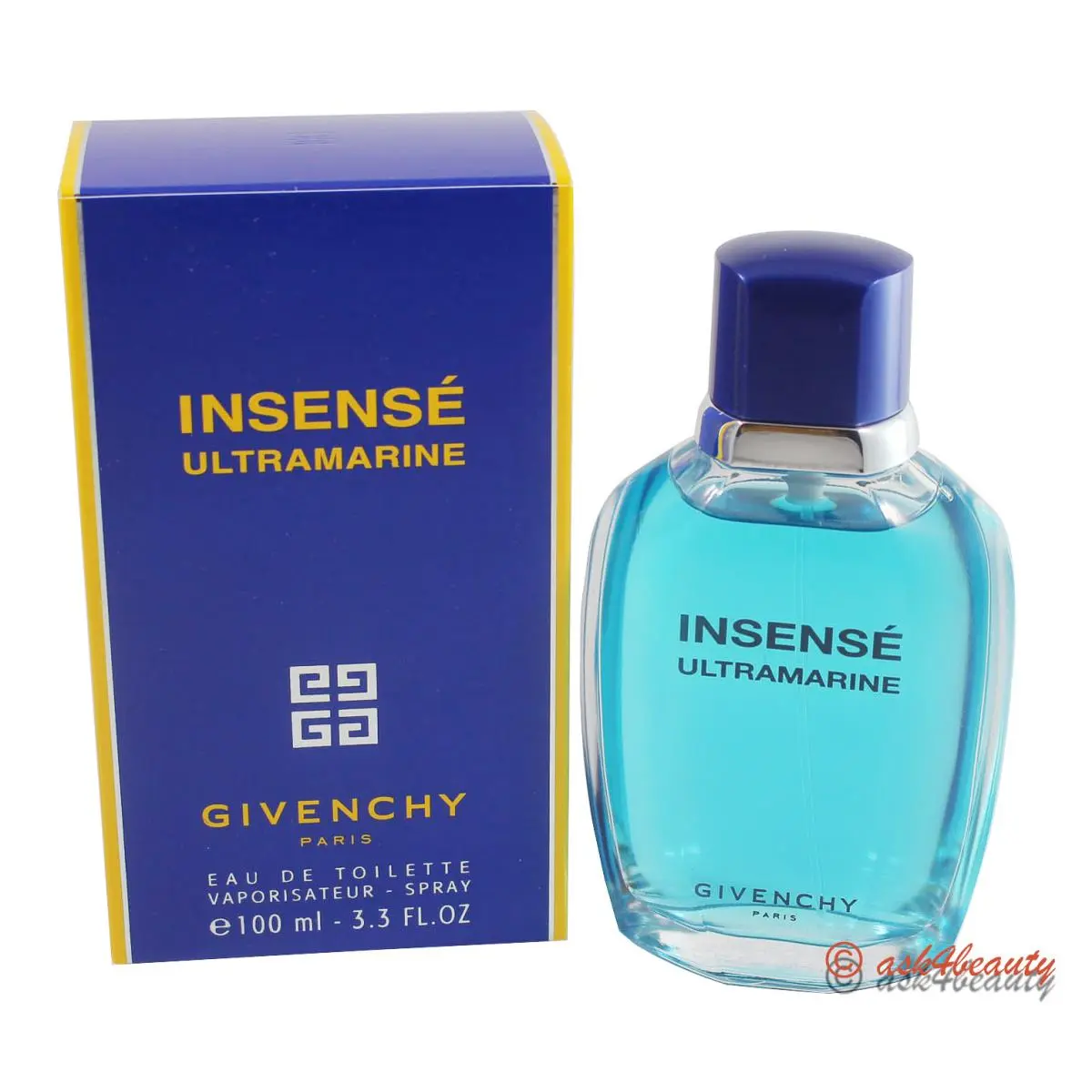 Insense Ultramarine By  3.3 oz Eau De Toilette Spray For Men by Givenchy