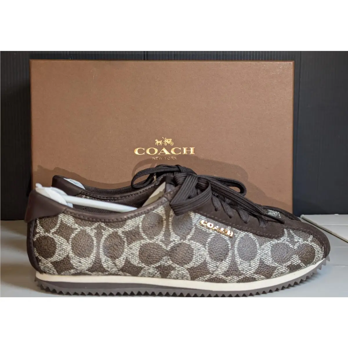 Coach shoes - COACH Signature C - Signature - Q7110 - Brown (UPC: 888542585328) 3