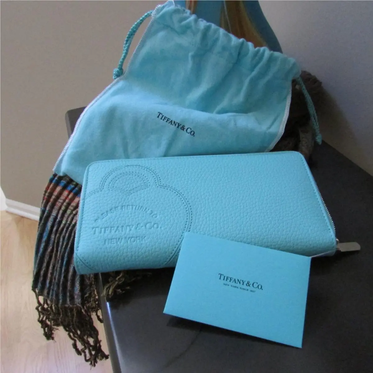 Tiffany Co. Return to Tiffany Blue Leather Large Organizer Wallet by Tiffany & Co.