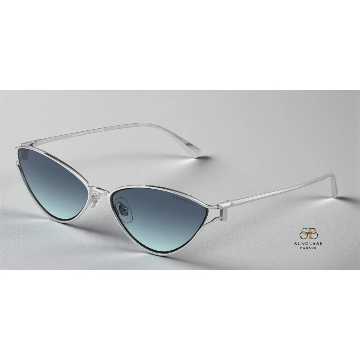 Tiffany TF3095 60019S Silver Azure Gradient Blue 61 mm Women`s Sunglasses by Tiffany & Co.