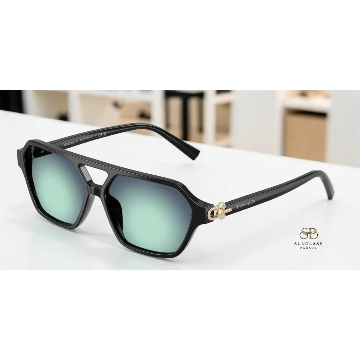 Tiffany TF4264U 80019S Black Gradient Blue 58 mm Unisex Sunglasses by Tiffany & Co.