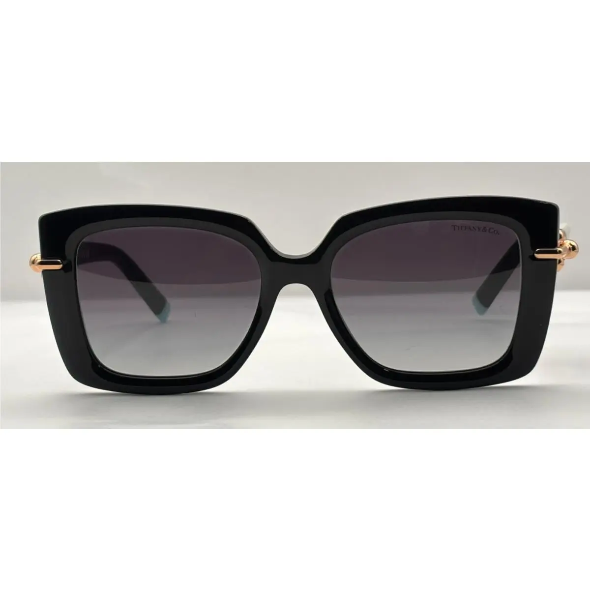 Tiffany Co. TF 4199 8001/3C Black Grey Grad Sunglasses 53 18-140 vs by Tiffany & Co.
