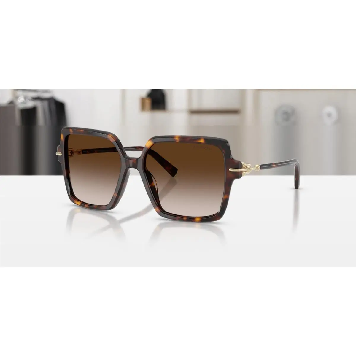 Tiffany TF4260U 80153B Havana Brown Gradient Women`s 57 mm Sunglasses by Tiffany & Co.