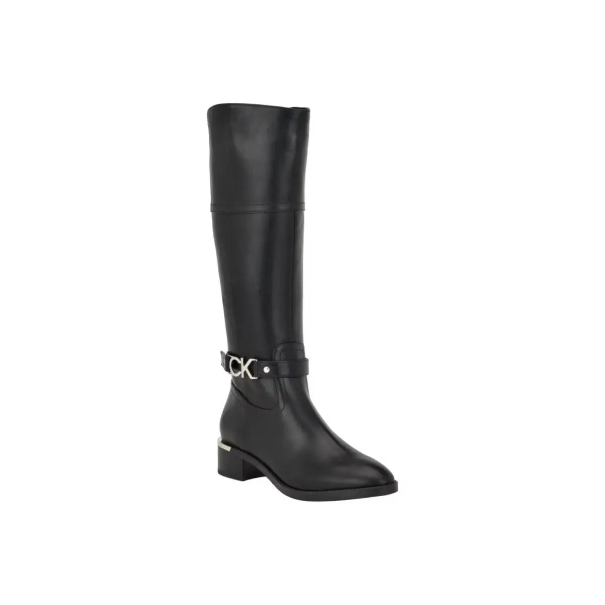 Women`s Calvin Klein Daphny Tall Block Heel Boots Black