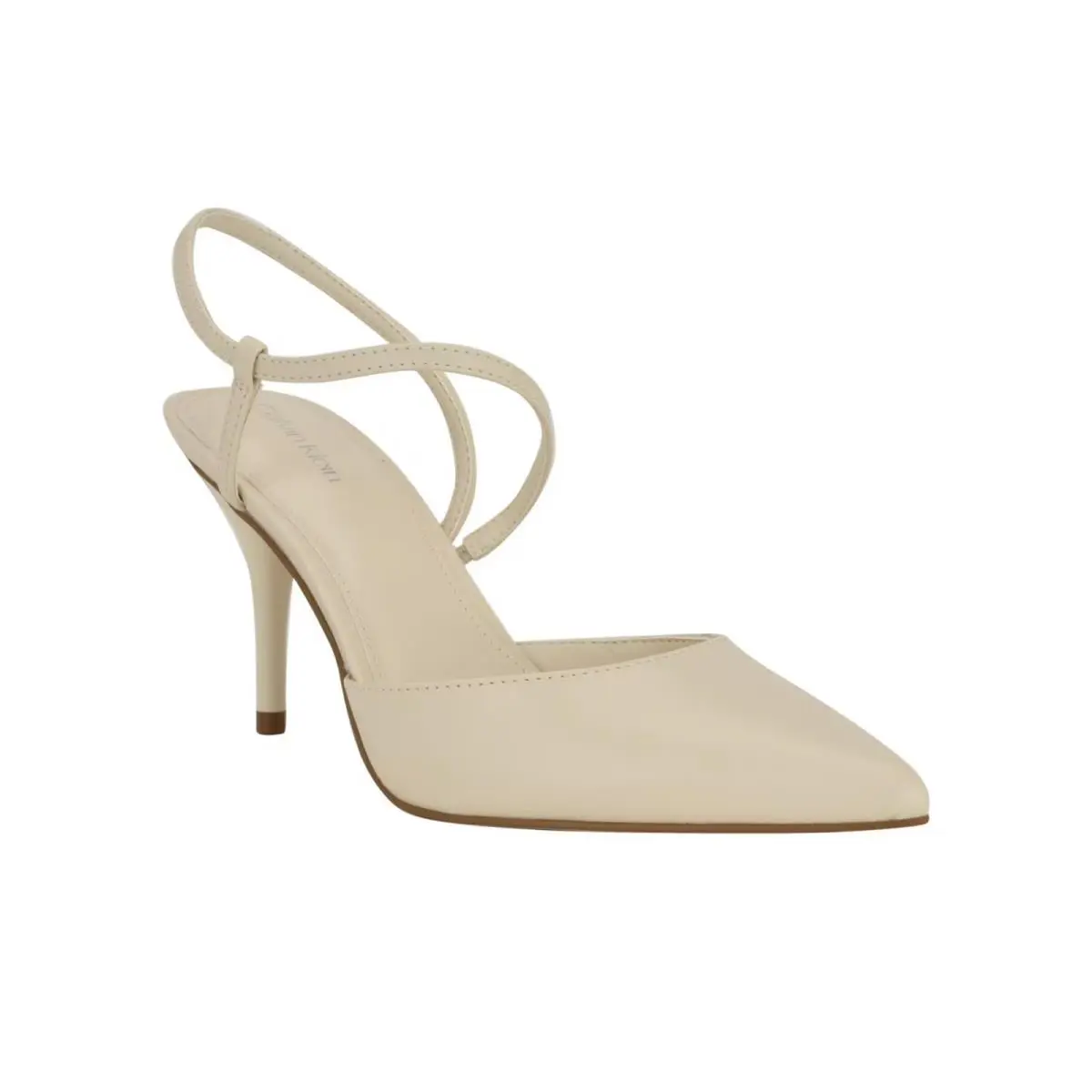 Calvin Klein Women`s Cordera Strappy Slip-on Stiletto Pumps Ivory - Ivory