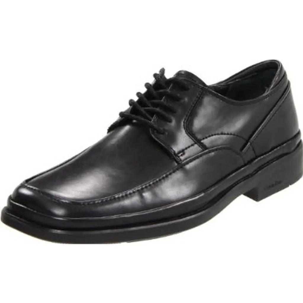 Calvin Klein Vlad Smooth Black Mens Oxford Derby Shoes Multiple Sizes