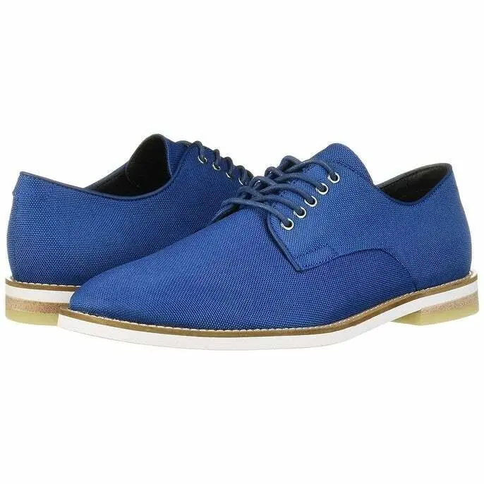 Calvin Klein Men`s Aggussie Fabric Lace Up Casual Oxfords Seaport 9M 10.5M