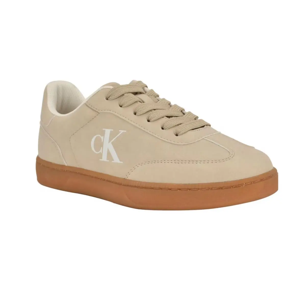 Calvin Klein Women`s Narissa Logo Lace-up Sneakers Light Natural