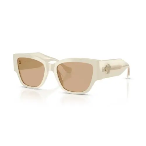 Women`s 55mm White Talc Sunglasses VE4509U-5541-8-55 by Versace