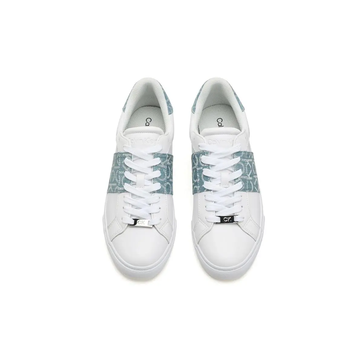 Calvin Klein shoes - White/Light Blue Logo 0
