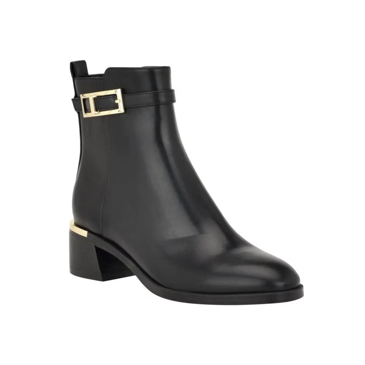 Women`s Calvin Klein Jallis Block Heel Dress Booties Black
