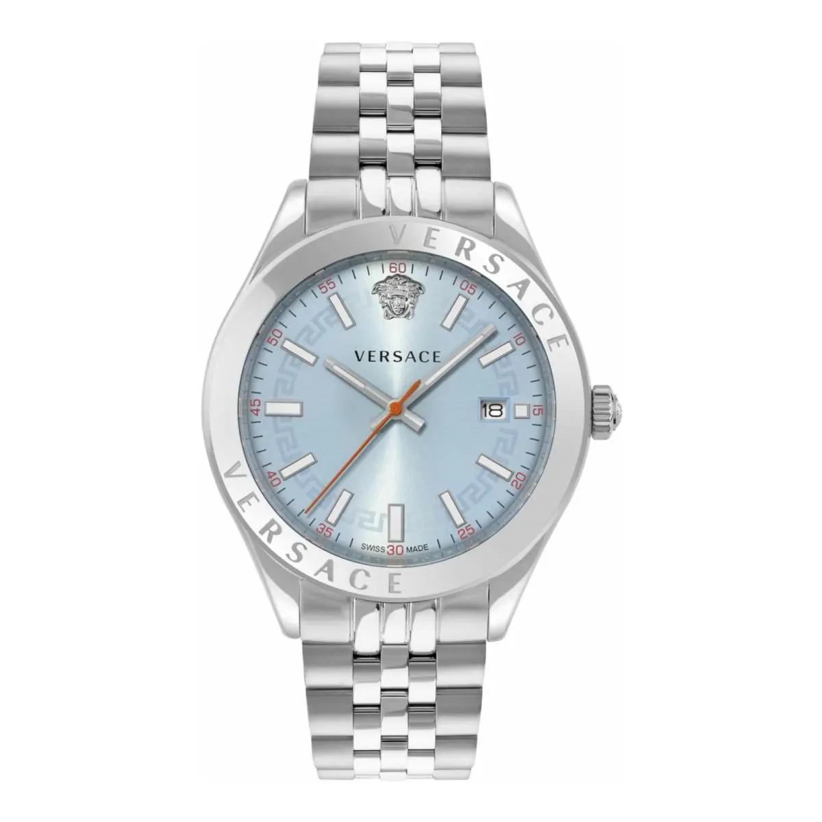 Mens Stainless Steel 42mm Bracelet Fashion Watch by Versace