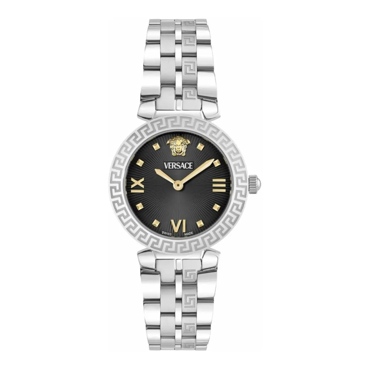 Versace Womens Stainless Steel 32mm Bracelet Fashion Watch