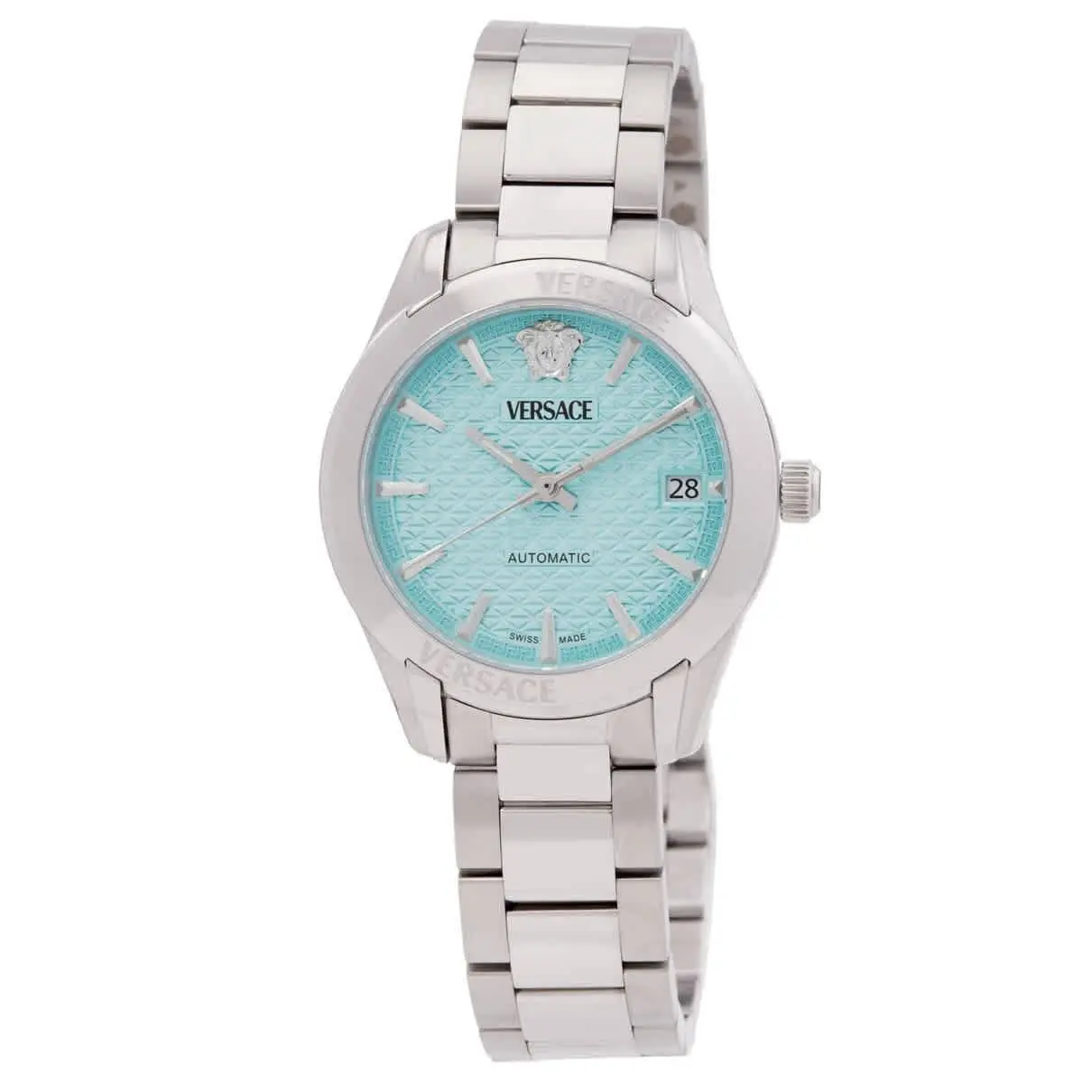 Greca Classic Automatic Turquoise Dial Ladies Watch VESCA0324 by Versace