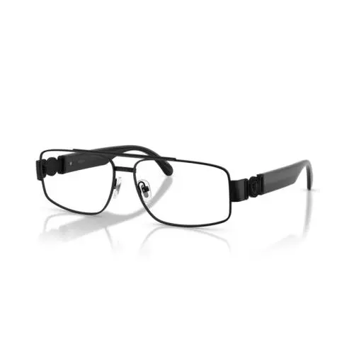 Men`s 56mm Matte Black Eyeglasses VE1317-1436-56 by Versace