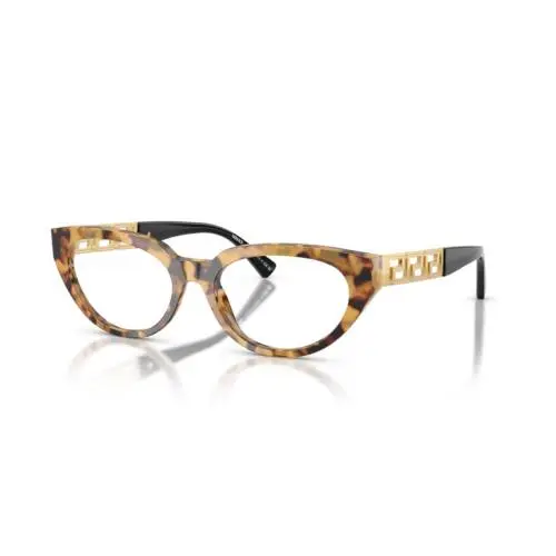 Women`s 54mm Tortoise Brown Eyeglasses VE3383-777-54 by Versace