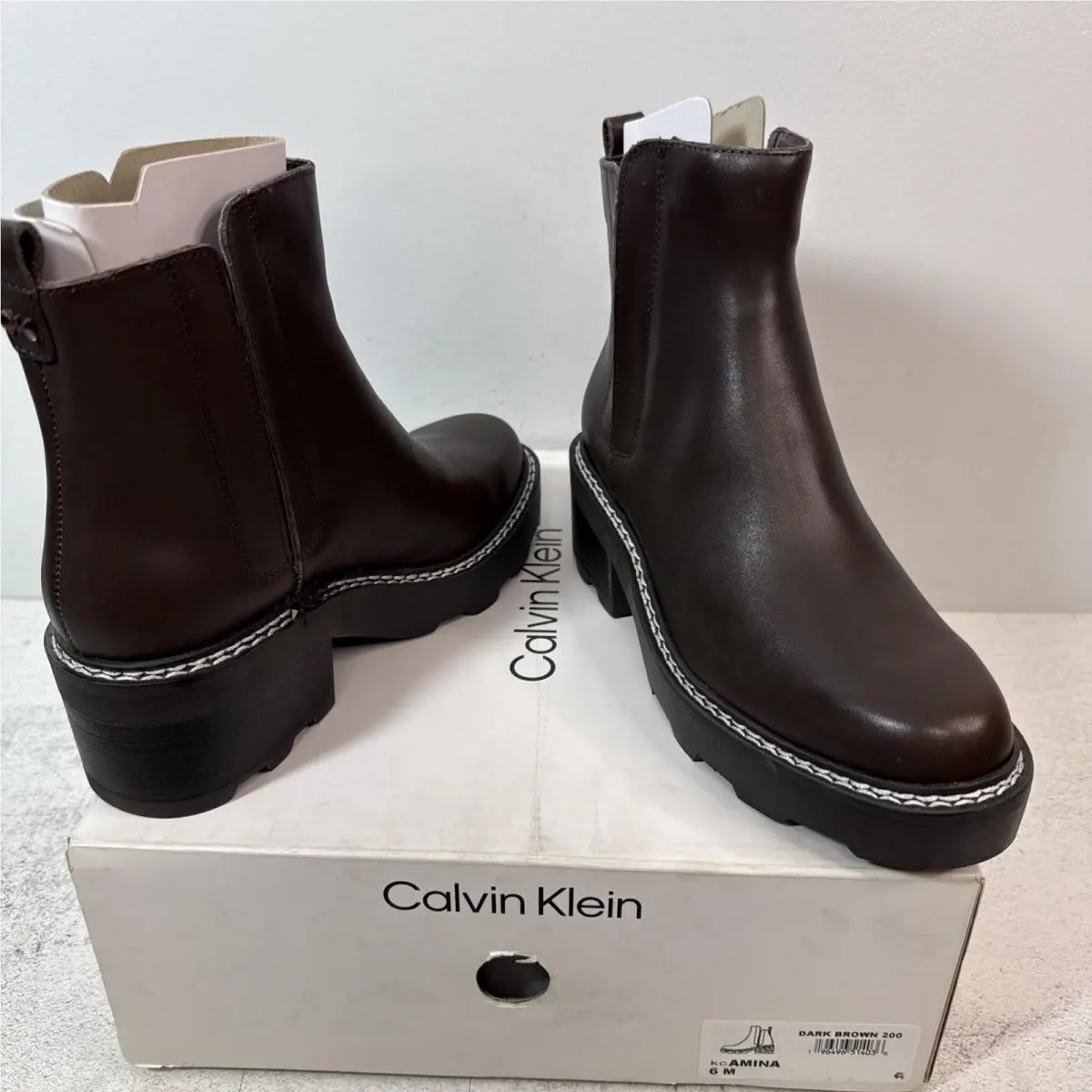Calvin Klein shoes - CALVIN KLEIN Amina - Amina - Dark Brown (UPC: 0196496514036) 3