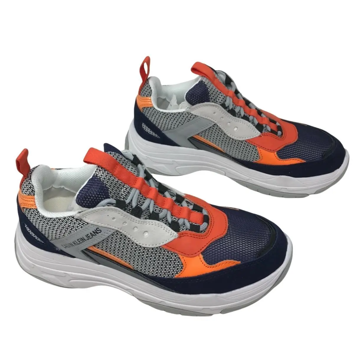 Calvin Klein shoes - navy/light gray/orange (UPC: 192675379199) 1