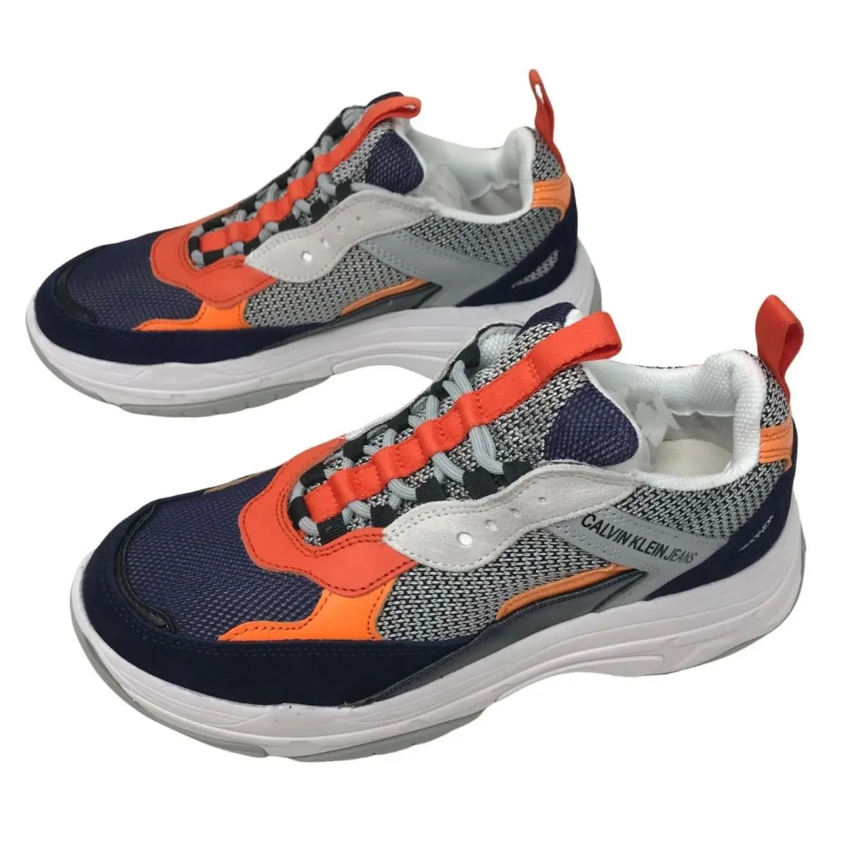 Calvin Klein shoes - navy/light gray/orange (UPC: 192675379199) 2