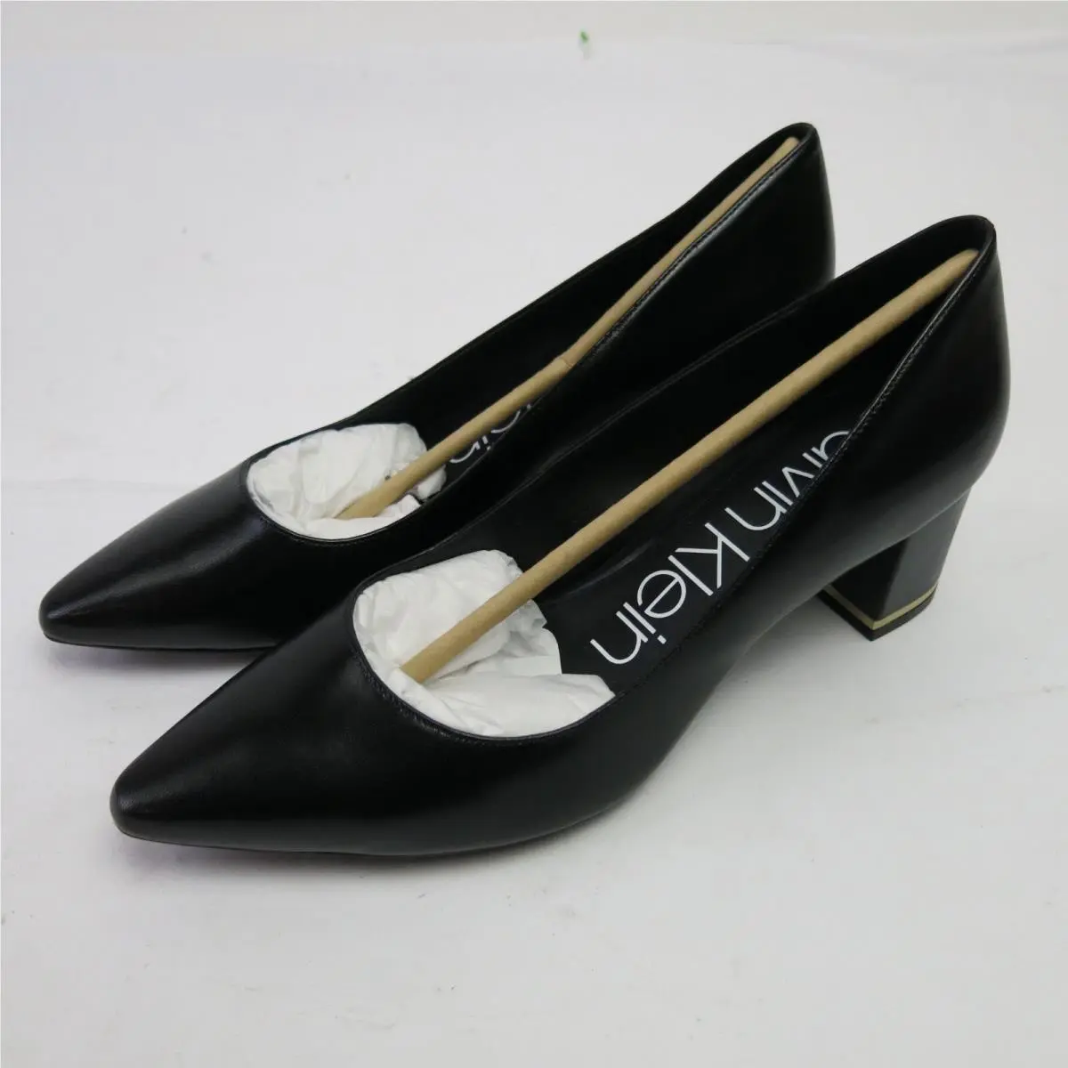 Calvin Klein shoes - 192675162814 - 192675162814 - Black Leather (UPC: 192675162814) 0