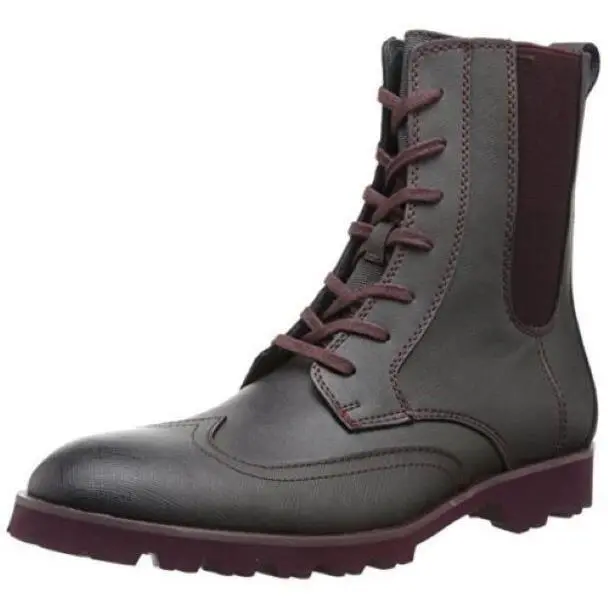 Calvin Klein Gale Wing Tip Ankle Boots Men`s 8