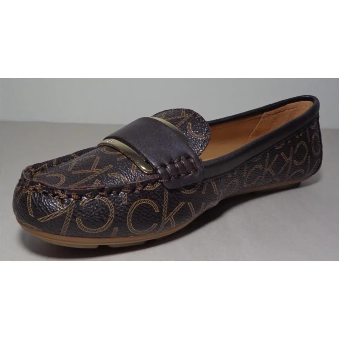 Calvin Klein shoes - Leonie - Leonie - Medium Brown / Espresso Logo (UPC: 195972927322) 8
