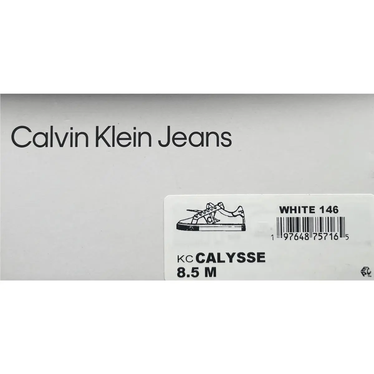 Calvin Klein shoes - White (UPC: 197648757165) 9