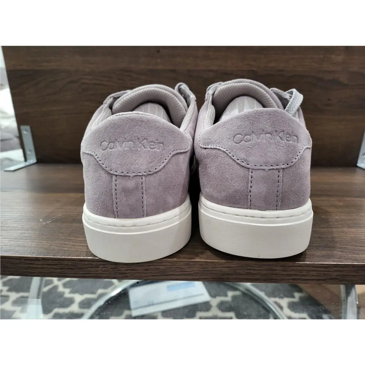 Calvin Klein shoes - LIGHT GRAY SUEDE (UPC: 195972352421) 3