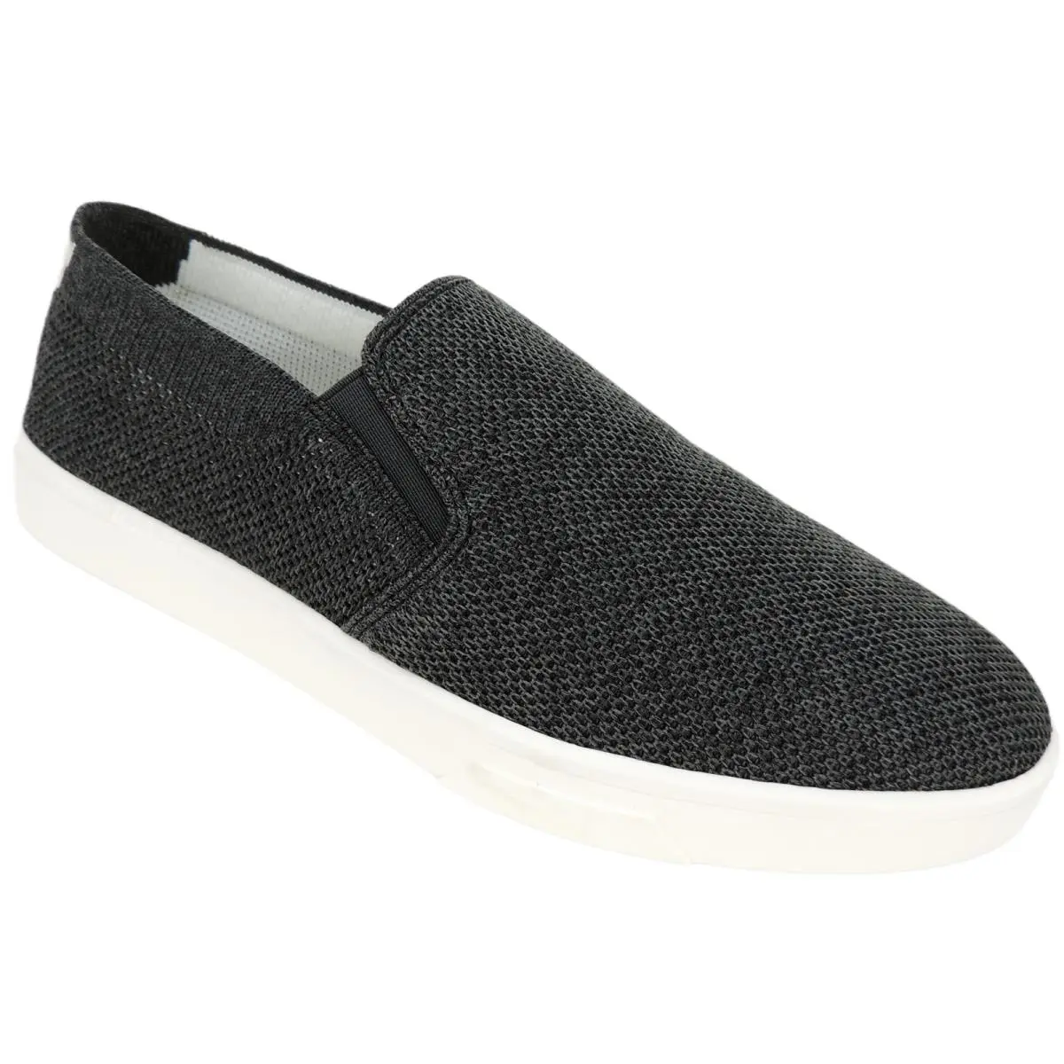 Calvin Klein Women`s Inca Slip On Sneakers Black Stretchy Knit Size 6 M