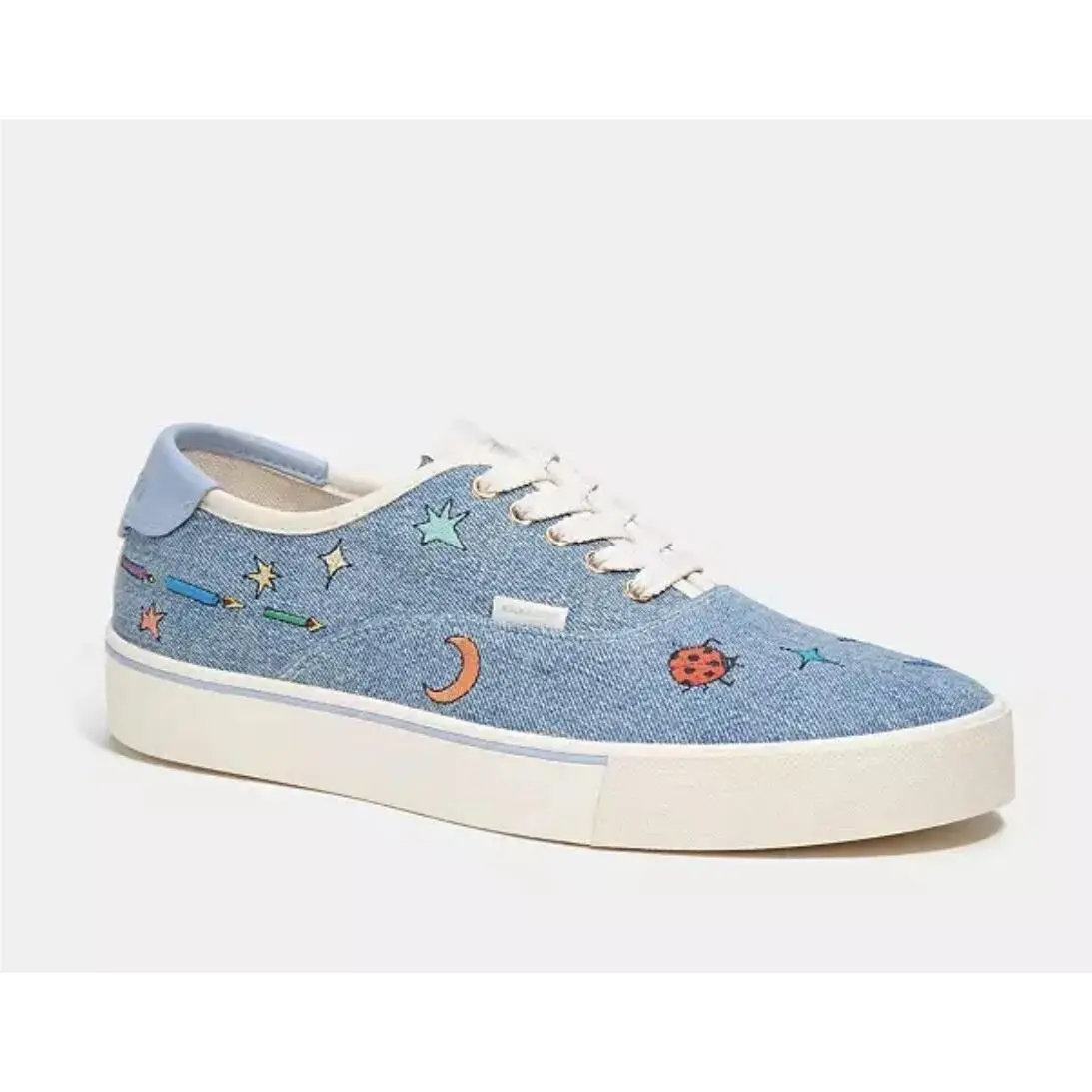 Calvin Klein Coach Men’s Observed By US Skate Sneaker Size 11D Color Blue Denim CK572