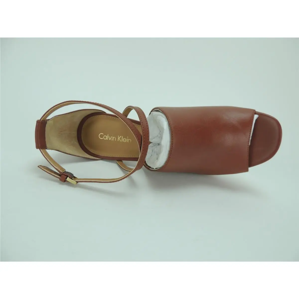Calvin Klein shoes - Baida Platform Sandals Brandy 9M - Brown (UPC: 190233432751) 3