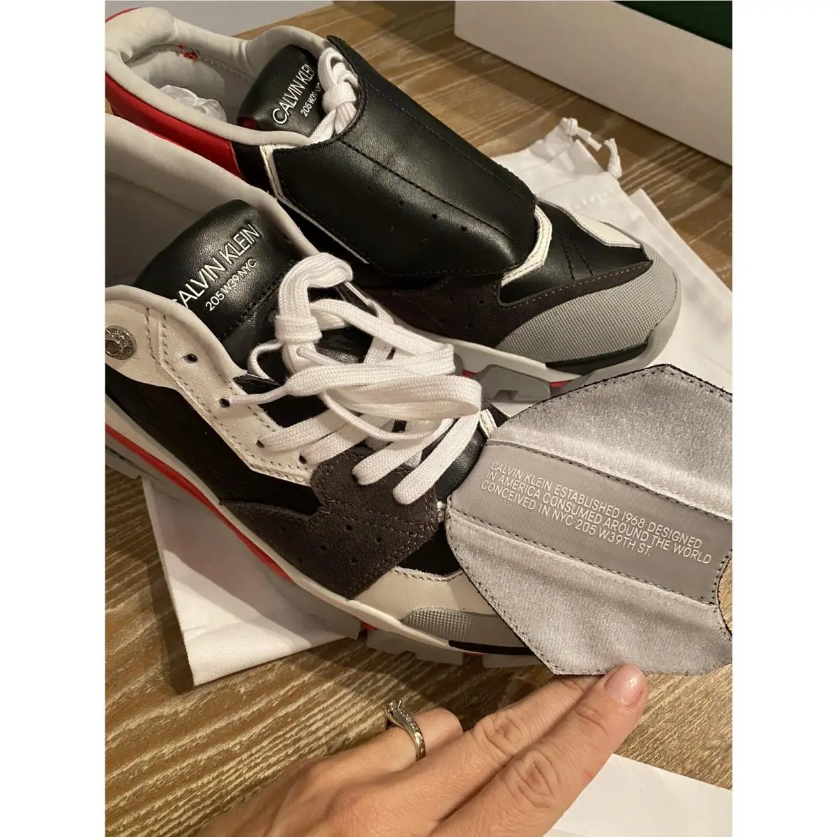 Calvin Klein shoes - K0219 Cander 7 - Cander - K0219 - Neo Black | White | Red | Grey, Manufacturer: Neo Black | White | Red | Grey 2