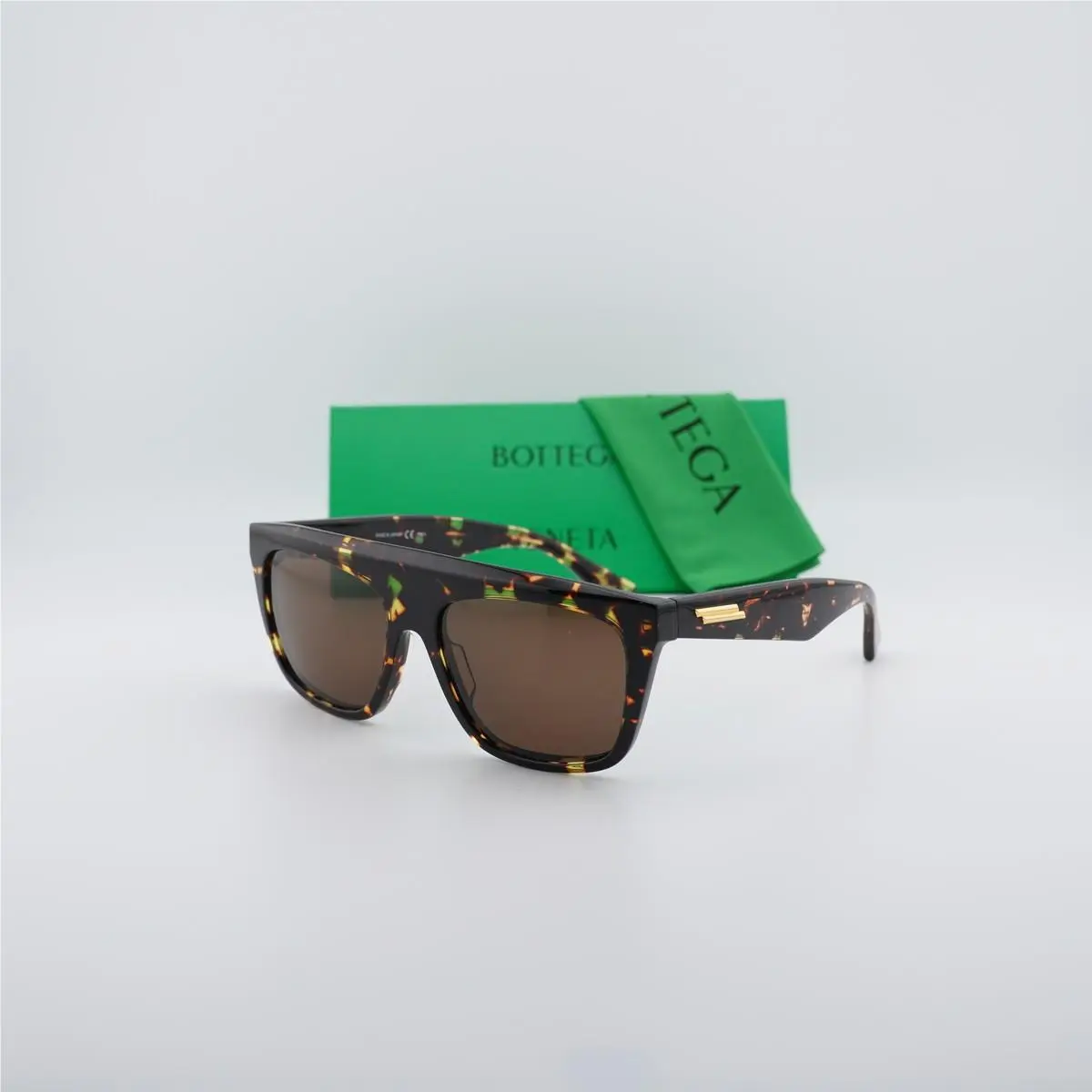 BV1060S 002 Havana/brown 57-17-145 Sunglasses by Bottega Veneta
