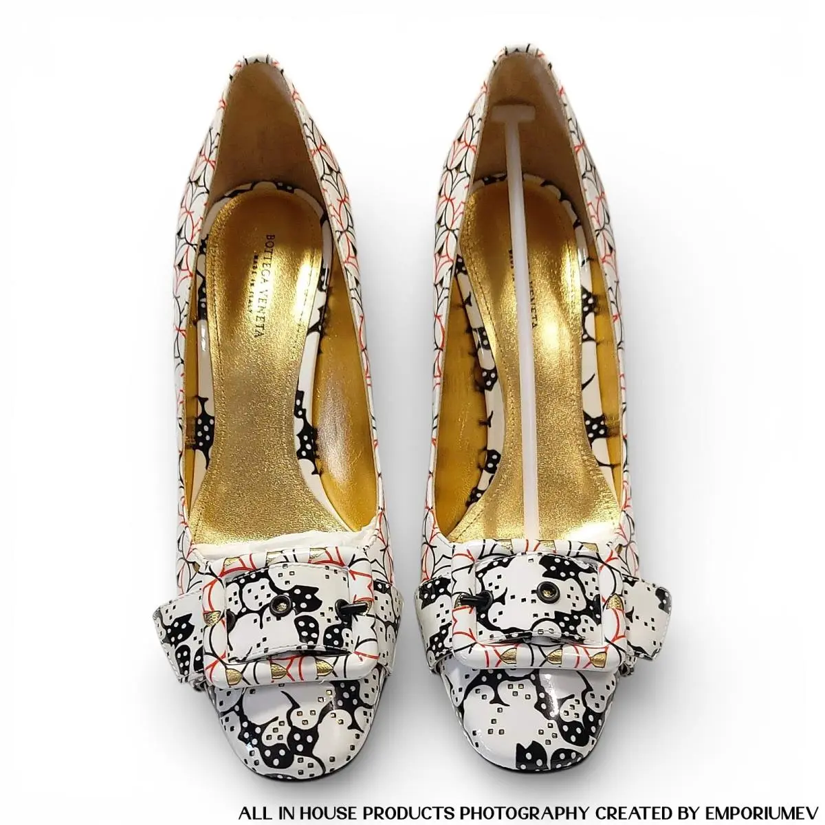 Bottega Veneta shoes - Cherbourg - Cherbourg - 474824VCJ319000 - White/Black/Red 6