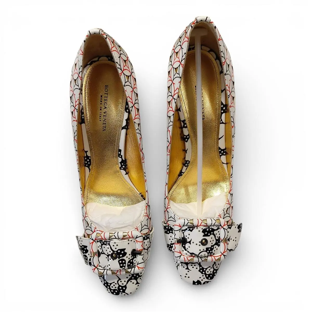 Bottega Veneta shoes - Cherbourg - Cherbourg - 474824VCJ319000 - White/Black/Red 7