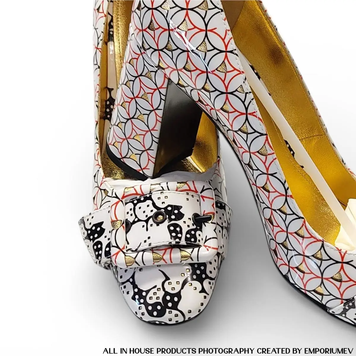 Bottega Veneta shoes - Cherbourg - Cherbourg - 474824VCJ319000 - White/Black/Red 8