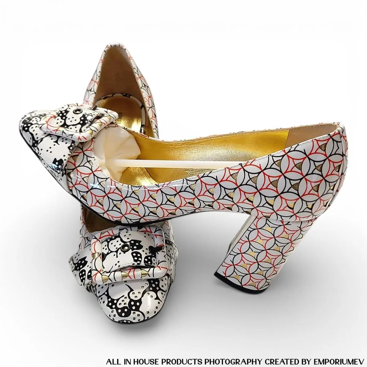 Bottega Veneta shoes - Cherbourg - Cherbourg - 474824VCJ319000 - White/Black/Red 3