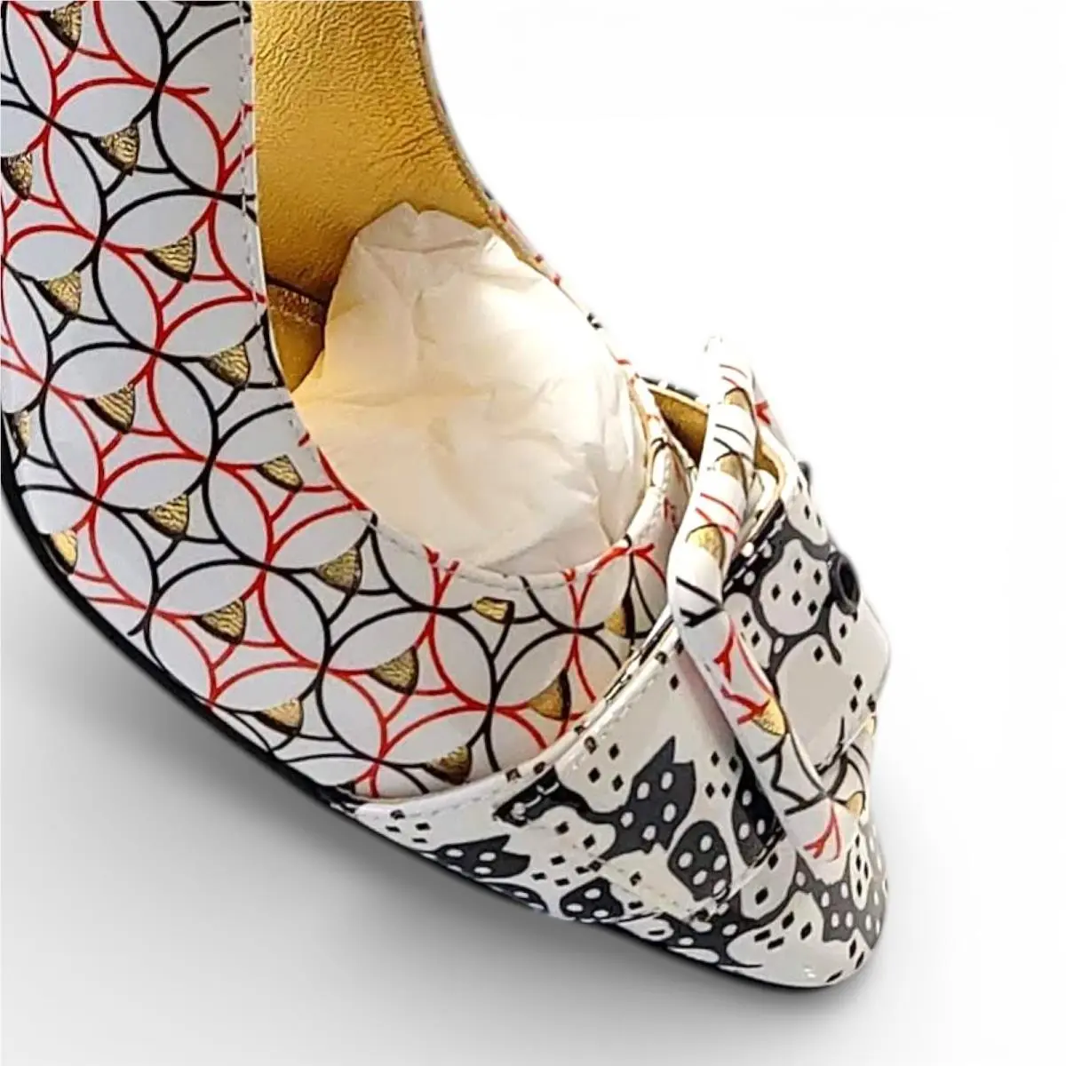 Bottega Veneta shoes - Cherbourg - Cherbourg - 474824VCJ319000 - White/Black/Red 10