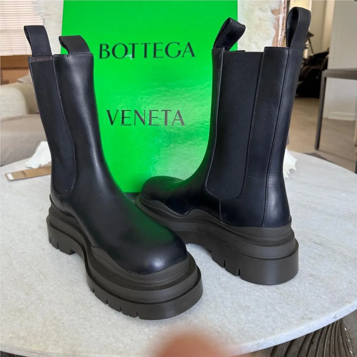 Bottega Veneta shoes - Tire boot - Tire boot - Black 9