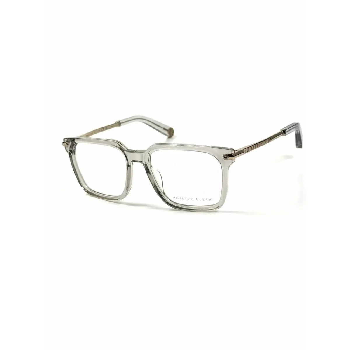VPP117 Col. 03GU 54mm Eyeglasses Grey Transparent by Philipp Plein