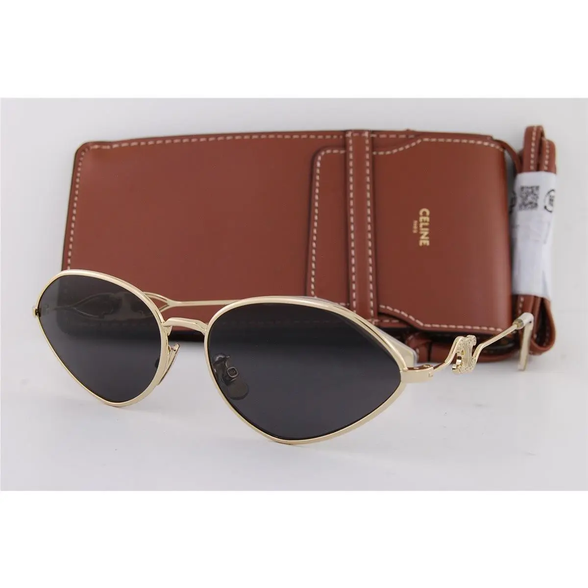 Sunglasses CL 40354U 32A Gold/dark Gray For Men Women by Celine