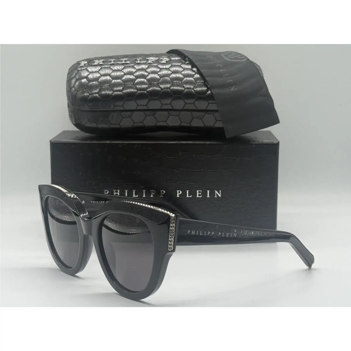 SPP026S Col. 0700 Black Sunglasses Frame RX 53-22 by Philipp Plein